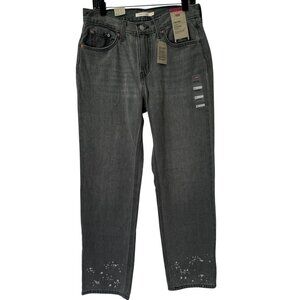 Levis Low Pro Straight Jeans Gray Size 29 Grey Denim Pants Vintage Distressed